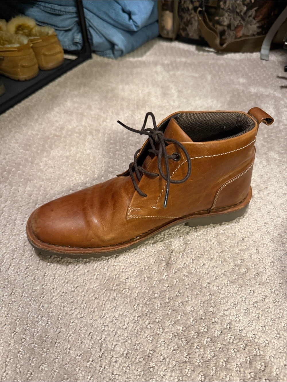 Aldo Tan Leather Chukka Boots